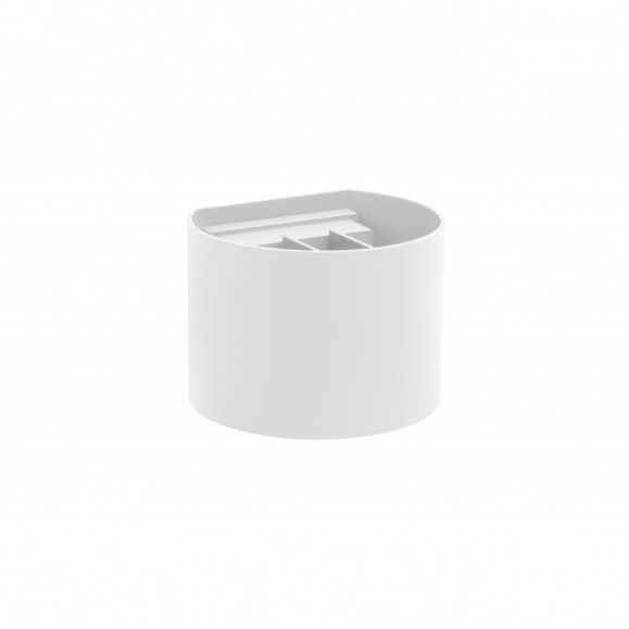 Applique d'extérieur ronde de forme ovale Axis avec LED en blanc chaud 3000K en blanc