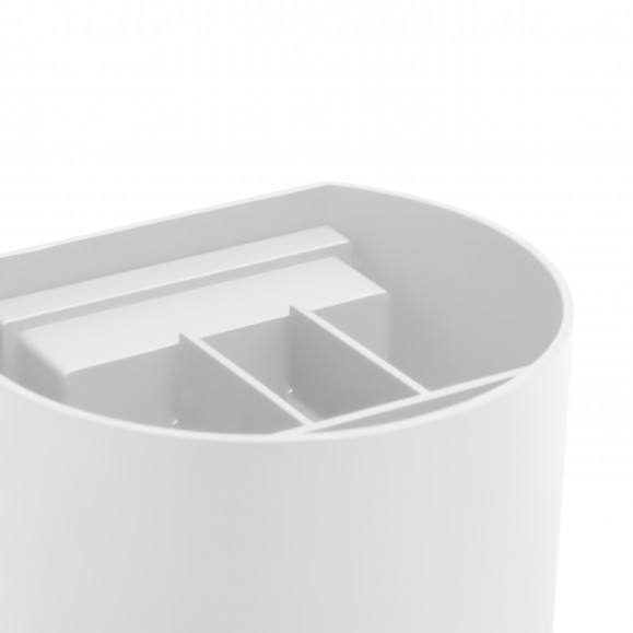 Applique d'extérieur ronde de forme ovale Axis avec LED en blanc chaud 3000K en blanc