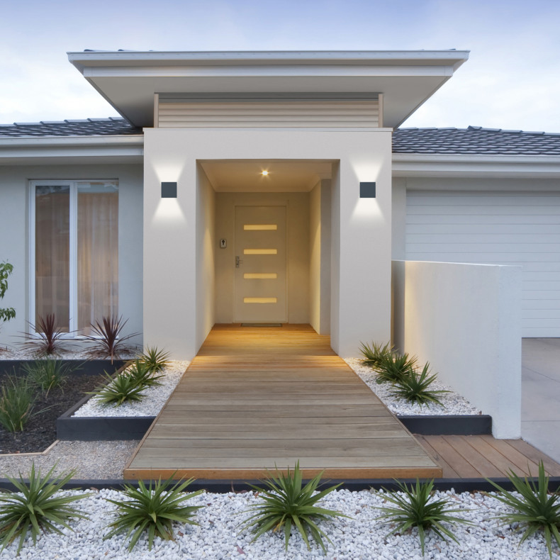 Axis square aplique exterior con luz...