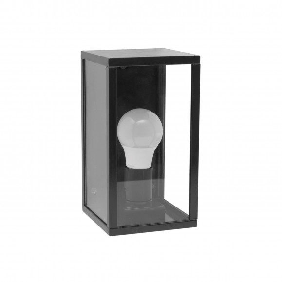 Applique murale Pristol rectangulaire pour ampoule E27 noire