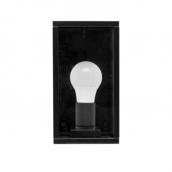 Applique murale Pristol rectangulaire pour ampoule E27 noire