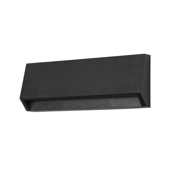 Applique LED Grove Opaque Rectangulaire Moyenne 2,9W 4000K Noir 350lm IP65