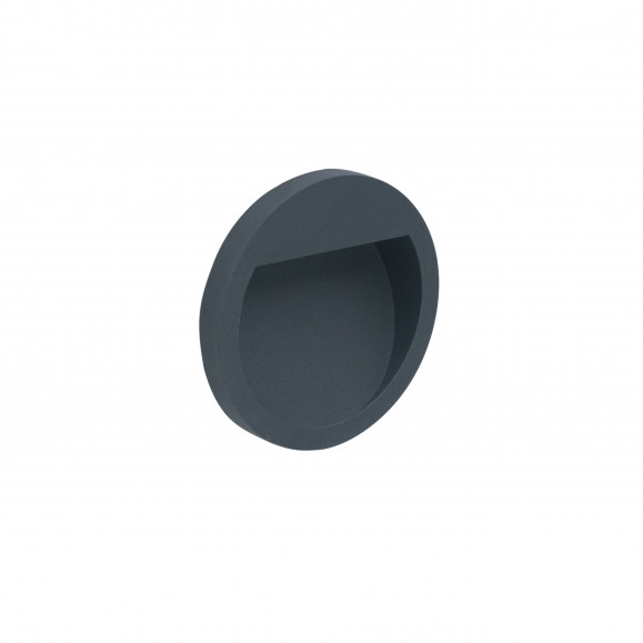 Medi empotrable de pared exterior con luz led blanco cálido 3000K en color gris urbano