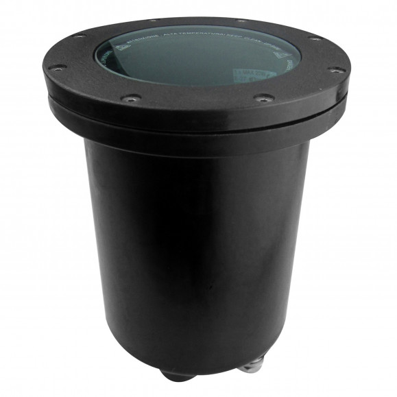 Encastré pour ampoules de sol e27 pour extérieur en noir