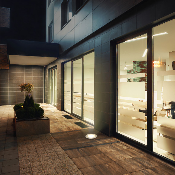 Luminaire encastré au sol extérieur Incasso avec LED blanc chaud 3000K en acier inoxydable