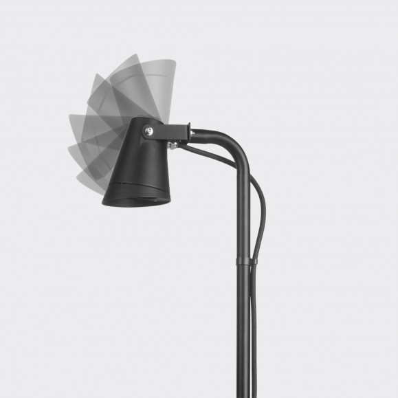 SOL SALON IP65 PIQUE-NIQUE GU10 8W NOIR 637LM
