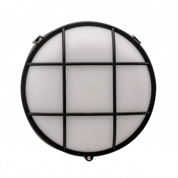 Fond plafón de pared exterior para bombilla E27 en color negro