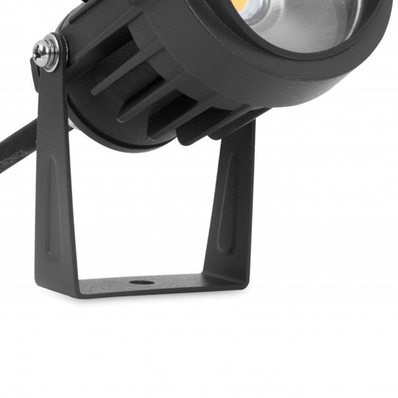 Projecteur d'extérieur avec lumière LED blanc neutre 4000K en noir