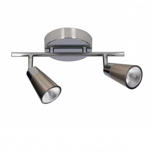 PROJECTEUR DOUBLE LED VITRO IP20 10W 3000K CHROME 897LM