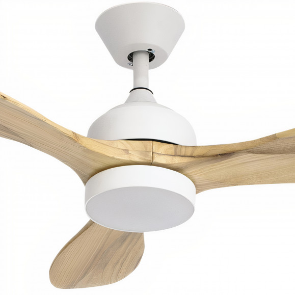 IP20 VENTILATEUR CALAR LED SW 2700-4000-6000K ON-OFF LUMIÈRE BLANCHE BOIS