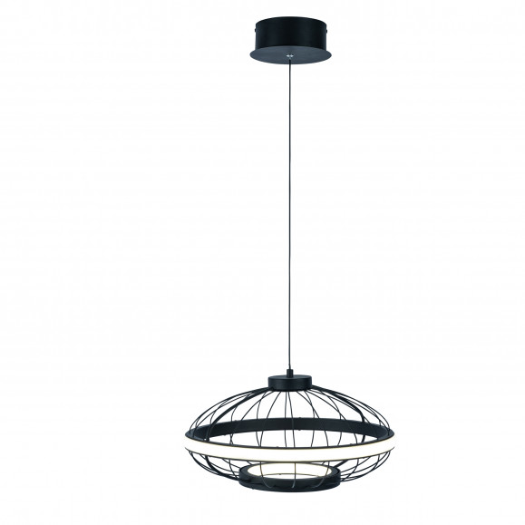 CERCLE LED SUSPENSION 22 BLANC NEUTRE - 4000K ON-OFF NOIR