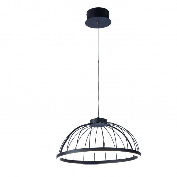 CERCLE LED SUSPENSION 24 BLANC NEUTRE - 4000K ON-OFF NOIR