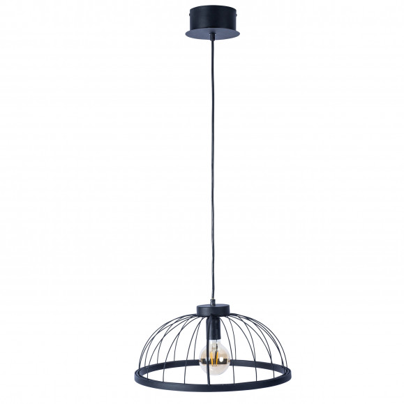 CERCLE LED SUSPENSION E27 39 BLANC NEUTRE - 4000K ON-OFF NOIR