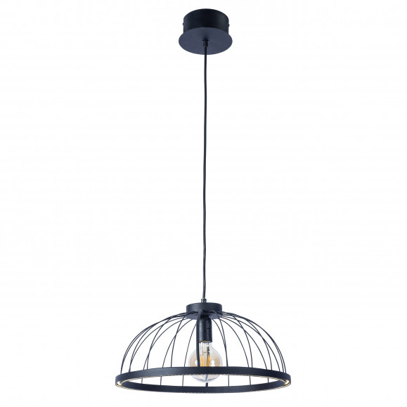 CERCLE LED SUSPENSION E27 39 BLANC NEUTRE - 4000K ON-OFF NOIR