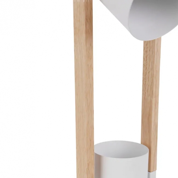 LUZ DE LECTURA CRIPTO E27 15W MADERA CLARA BLANCO