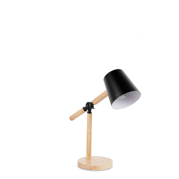 LISEUSE KNOB E27 15W NOIR BOIS CLAIR