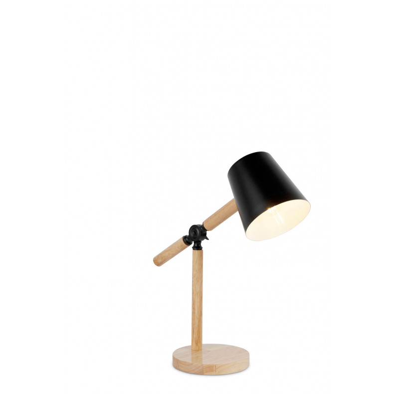 LISEUSE KNOB E27 15W NOIR BOIS CLAIR