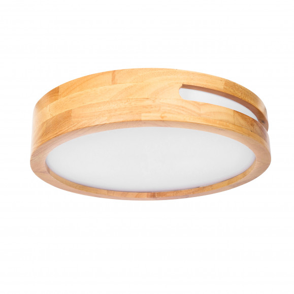 PLAFOND LU LED BLANC NEUTRE 11,2W - LUMIÈRE ON-OFF 4000K BOIS