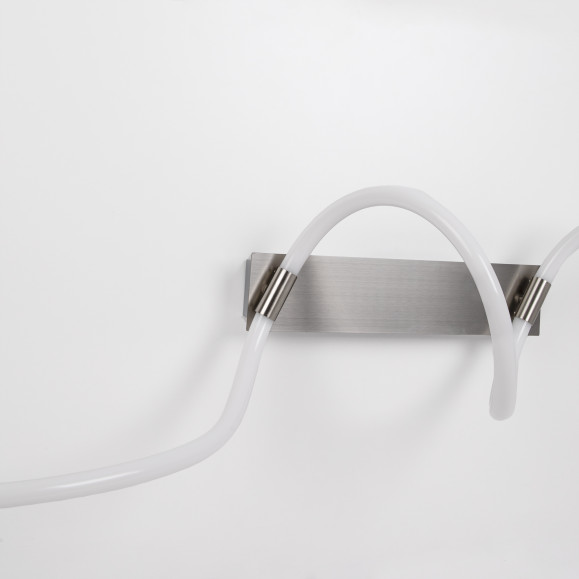 PLAFOND LED ROLLY 25W BLANC NEUTRE - 4000K ON-OFF NICKEL SANTIN