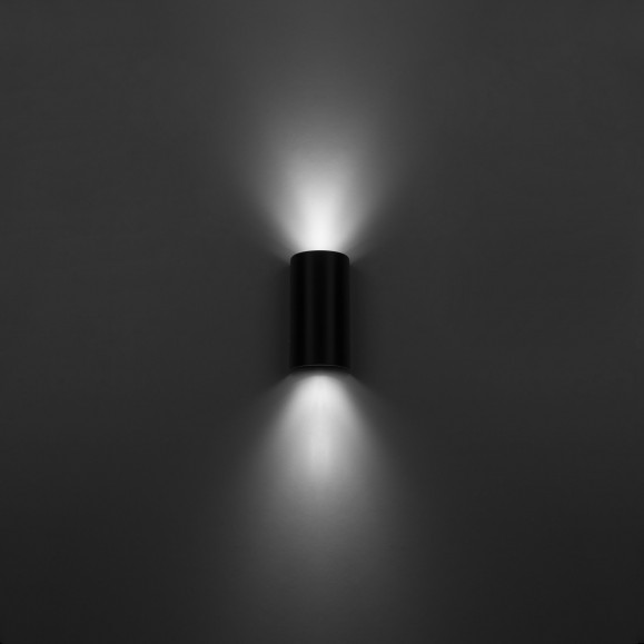 APPLIQUE IP65 LIGNE GU10 16W NOIRE