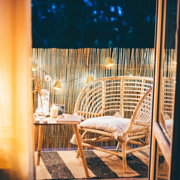CHILLOUT IP44 ESTELA LED  2500K IMITACIÓN MADERA