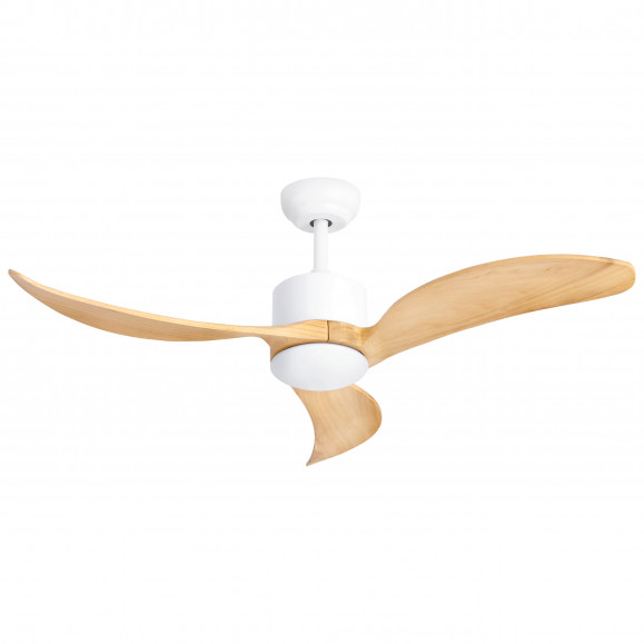 Ventilador de techo con luz motor DC Nere blanco 122 cm